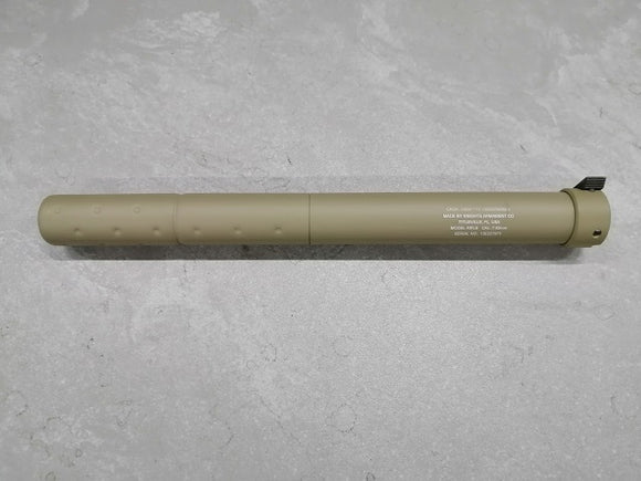 ACM SR-25 / M110 Dummy Silencer ( Tan ) ( Factory Over-run Brand New with Flaw - See Description )