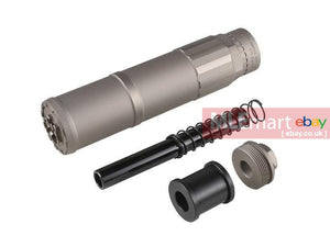 Airsoft Artisan CG Style Dummy Silencer ( 14mm CCW ) ( Titanium Grey ) - MLEmart.com