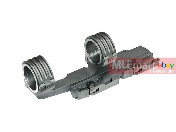 Blackcat Airsoft 30/35mm QD Extension Dual Scope Mount - Black - MLEmart.com