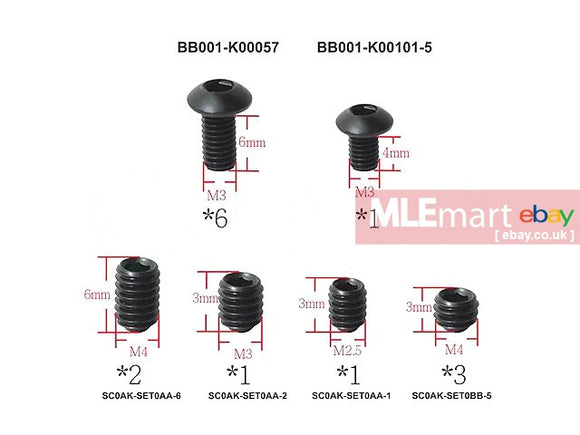 LCT Airsoft LCK Series Screw Set - MLEmart.com