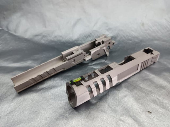 MCW Aluminum Slide and Mid-Frame Set for Tokyo Marui TM Hi-Capa 4.3 Series GBB ( MCW02 ) ( Custom Work Available )