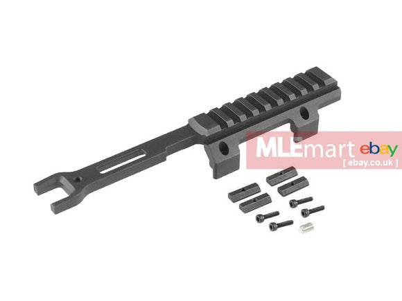 RGW MI Style M-Lok MP5K 20mm Top Rail Optic Mount for VFC (Umarex) MP5K GBB ( Black )