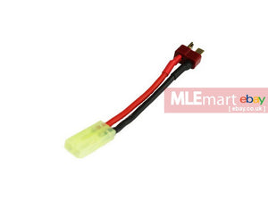 MLEmart.com - S&T Battery Conversion Connector (Mini TAMIYA Female/T-Plug Male 60mm)