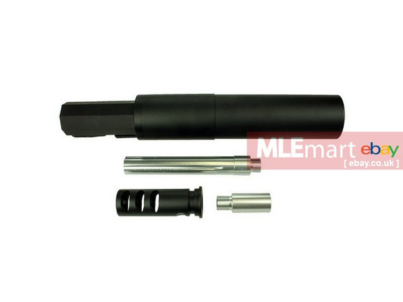 MLEmart.com - S&T DSR-1 QD Silencer & Flash Hider & 49MM/130MM Extension Barrel (14mm CW TO CW) SET