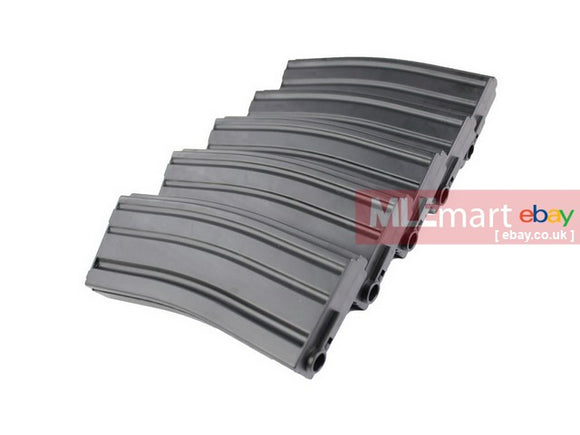 MLEmart.com - S&T M4 AEG 130Rds ABS Magazine BK(5Pcs)