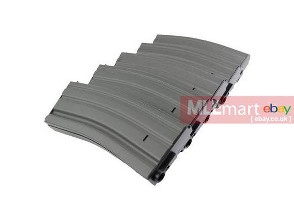 MLEmart.com - S&T M4 AEG 120Rds Steel Magazine Grey(5Pcs)