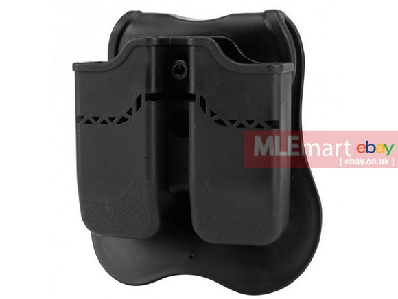 MLEmart.com - S&T F Series PX4 / USP Double Mag Pouch BK