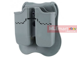 MLEmart.com - S&T F Series PX4 / USP Double Mag Pouch Grey