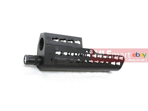 MLEmart.com - S&T T21 Long Keymod Handguard with Flashlight