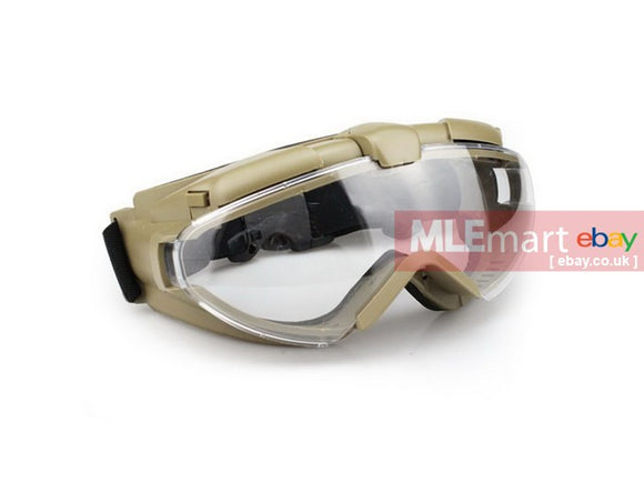 UFC Wide Goggles With Electric Fan TAN