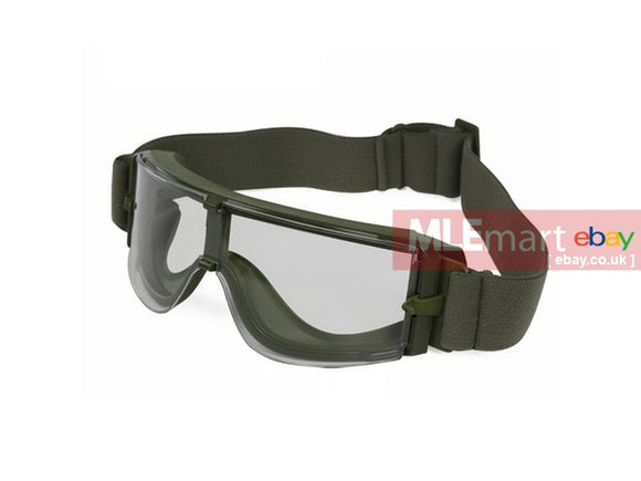 UFC X800 type tactical Goggle OD and Clean len