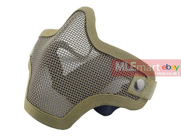 UFC V1 Full Steel Mesh Mask TAN