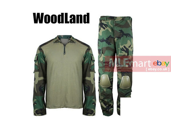 UFC Combat BDU top and Bottom Set Woodland L Size