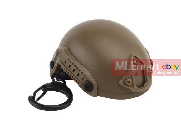 UFC FAST Helmet Shape Bottle Opener Key Ring TAN