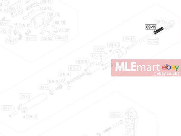 VFC M40A5 Sniper Rifle Bolt Carrier Firing Pin Spring ( 09-15 )
