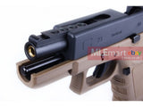 WE Metal Slide G23C Fully/Semi Auto GBB Pistol -Dark Earth - MLEmart.com