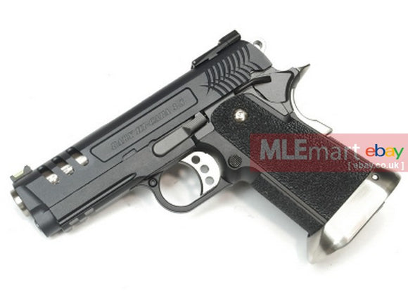 WE HI-CAPA 3.8 Deinonychus series GBB Pistol (Black Silde) - MLEmart.com