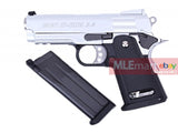 WE Baby HI-CAPA 3.8 Type 7 Full Metal GBB Pistol - Sliver - MLEmart.com