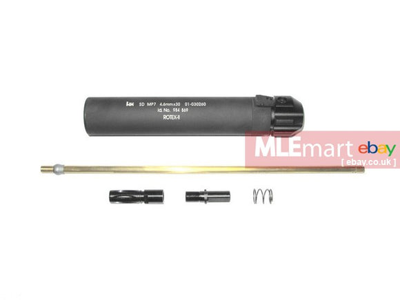 Wii Tech MP7 (T. Marui) Suppressor with  6.03 Barrel 370mm and outer barrel (ROTEX 2) - MLEmart.com