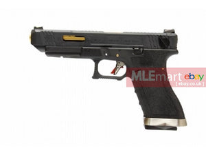 WE G35 GBB Pistol (Black Slide, Black Frame, Glod Barrel) - MLEmart.com