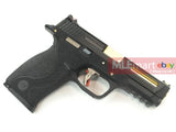 WE N&P XW40 Force Stealth Slide BIG BIRD with Gold Barrel GBB - Black - MLEmart.com