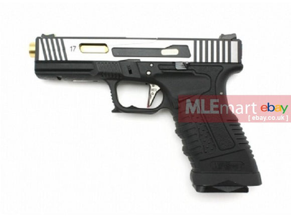 WE GP1799 Hispeed GBB Pistol (Silver Silde, Black Frame, Gold) - MLEmart.com