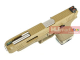 WE G34 GBB Pistol (Tan Slide,Tan Frame,Silver Barrel) - MLEmart.com