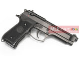 WE New System Full Metal Full / Semi Auto M9 Gen.2 w/ LED BOX - Black - MLEmart.com