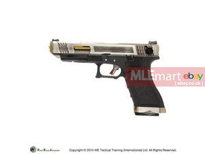 WE G35 GBB Pistol (Sliver Slide, Black Frame, Gold Barrel) - MLEmart.com