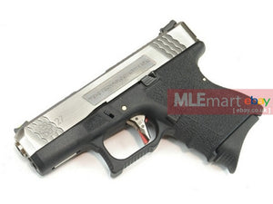 WE G27 GBB Pistol (Silver Slide,Black Frame,Silver Barrel) - MLEmart.com