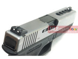 WE Metal Slide G23 GBB Pistol Full Auto Ver. (Silver) - MLEmart.com