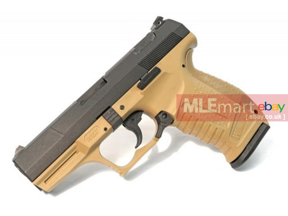 WE Metal Slide P99 GBB Pistol with Tan Slide (2-Tone) - MLEmart.com