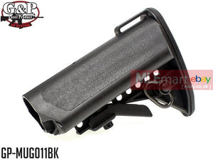 G&P Crane Type Buttstock for Tokyo Marui M4A1 GBB Series - BK - MLEmart.com