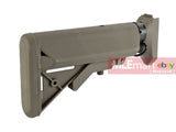 WE Complete M4 Style Stock Assembly with Sling Plate for SCAR GBB (Dark Earth) - MLEmart.com