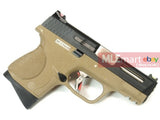 WE Metal Slide M&P Compact Semi-Auto Force GBB (Black Slide/Silver Barrel/Tan Frame) - MLEmart.com