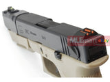 WE Metal Slide G26C Advance GBB Pistol Full Auto Ver. (TAN) - MLEmart.com