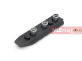 ACM CNC Aluminum Keymod Rail System Modular Rail Section (5-Slot, Black) - MLEmart.com