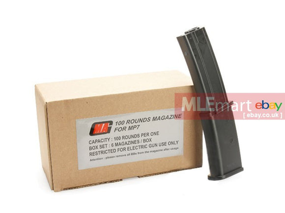 MLEmart.com - MAG 100rds Magazine for MP7 AEG (6pcs)