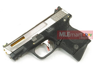 WE Metal Slide M&P Compact Semi-Auto Force GBB (Silver Slide/Gold Barrel/Black Frame) - MLEmart.com