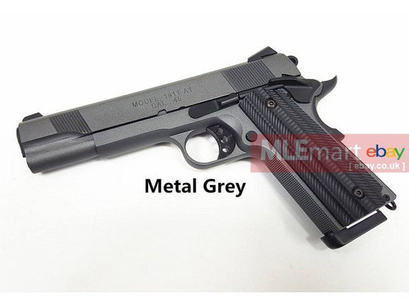 MLEmart.com - Angry Gun x Unicorn 1911 Deluxe Version GBB Pistol (Metal Grey)