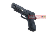 WE Full Metal Tactical F226 E2 Rail Gas Blow Back Pistol (Black) - MLEmart.com