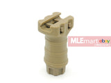 ACM Polymer Quick Detachable QD Stubby Foregrip with Storage Compartment (Tan) - MLEmart.com