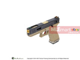 WE G18C GBB Pistol (Black Slide,Tan Frame,Gold Barrel) - MLEmart.com