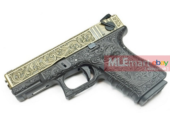 WE Aluminu Slide G23 GBB Pistol Classic Pattern (Ivory) - MLEmart.com