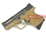 WE Metal Slide M&P Compact Semi-Auto Force GBB (Black Slide/Silver Barrel/Tan Frame) - MLEmart.com