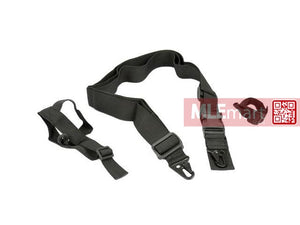 Cyma 3-Point Tactical Sling with M4 / M16A2 Fixed Stock Adapter (Black) - MLEmart.com