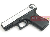 WE Metal Slide G23 GBB Pistol Full Auto Ver. (Silver) - MLEmart.com