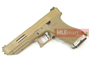 WE G34 GBB Pistol (Tan Slide,Tan Frame,Silver Barrel) - MLEmart.com