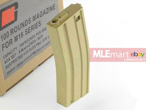 MLEmart.com - MAG 100rd Magazine for M4/M16 AEG (Sand, 8pcs)