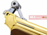 WE Luger P08 4" Full Metal GBB Pistol (Gold) - MLEmart.com